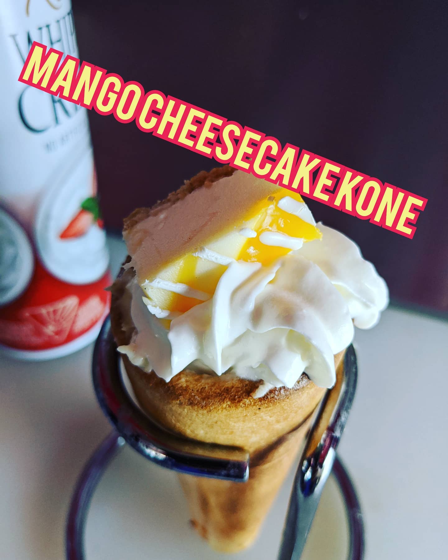 Mango Cheese Cake Kone